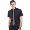 Men's short-sleeved business shirt, white fitted work uniform, professional attire, short-sleeved men's shirt, embroidered logo Item Picture